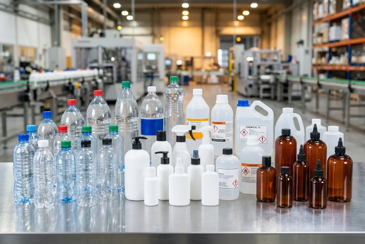 Gama de envases plásticos y cosméticos